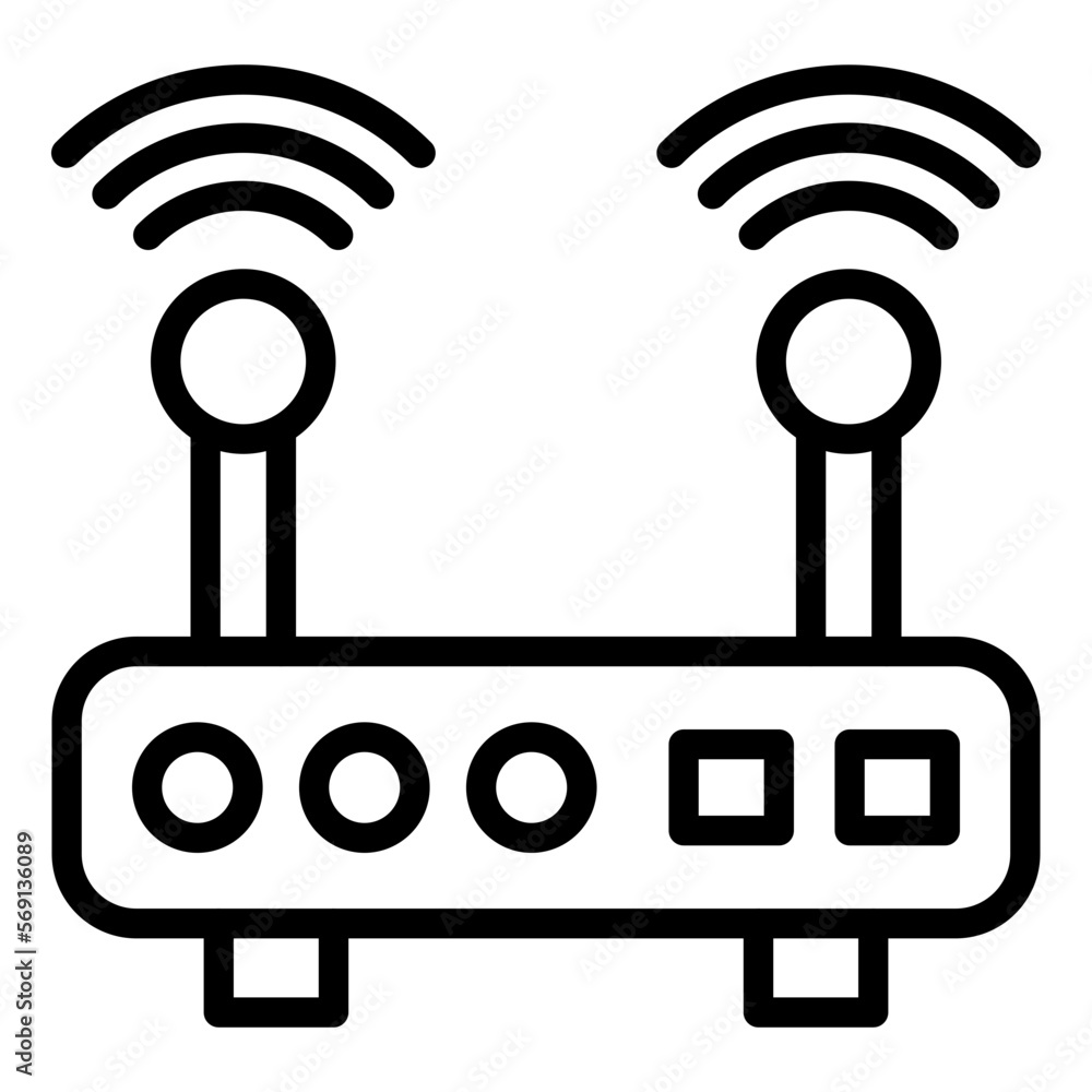 Vector Design Wifi Router Icon Style Vector Design Wifi Router Icon Style