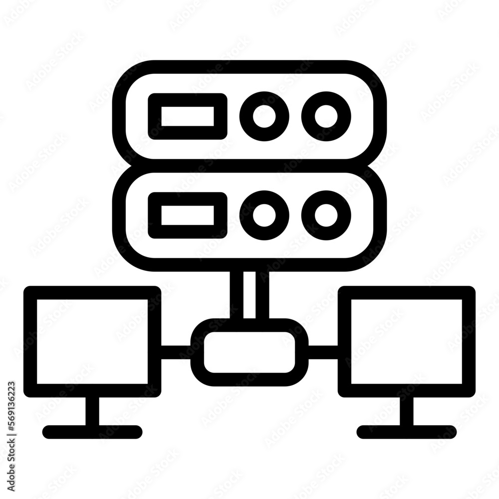 Vector Design Server Icon Style Vector Design Server Icon Style