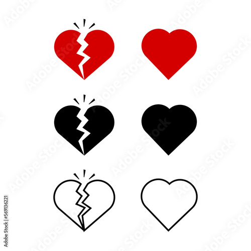 set of hearts