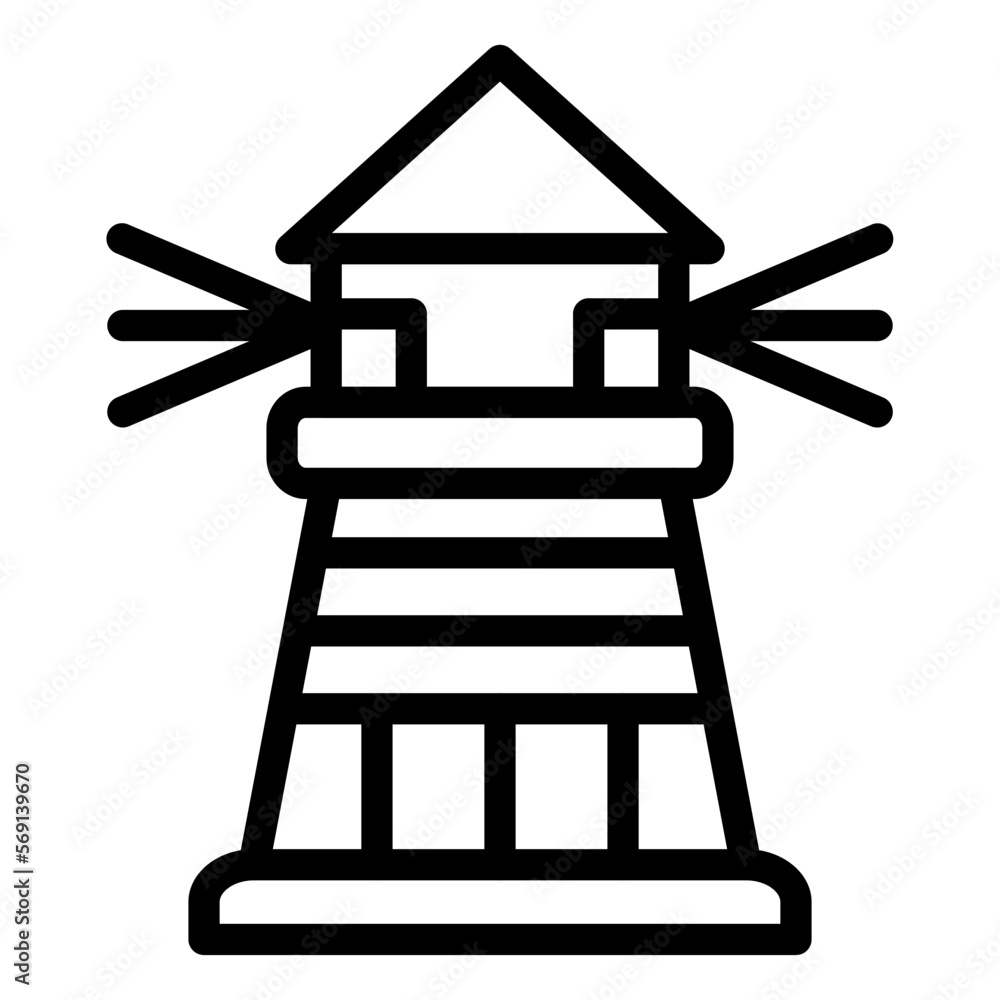 Vector Design Lighthouse Icon Style Vector Design Lighthouse Icon Style