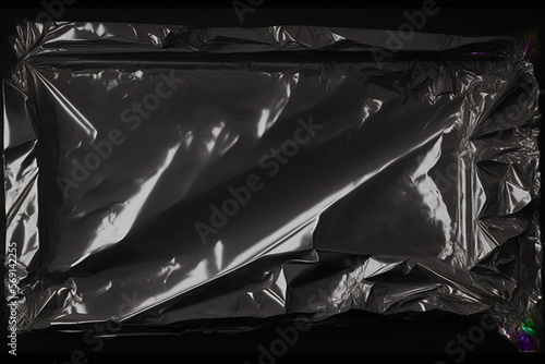 Black Background texture polyethylene, transparent polyethylene black plastic film, transparent stretched black metaverse background