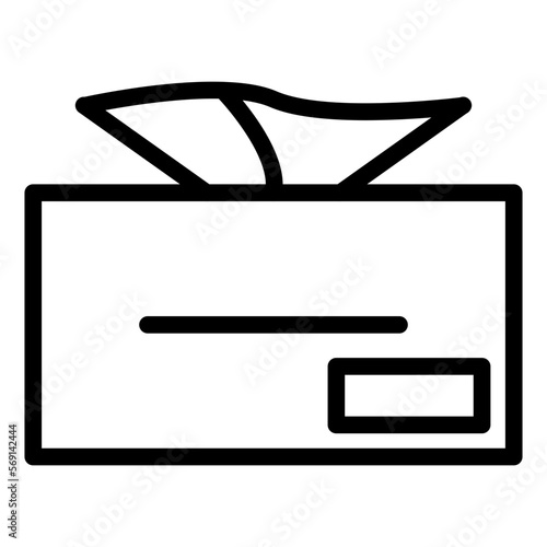 Vector Design Tissue Box Icon Style