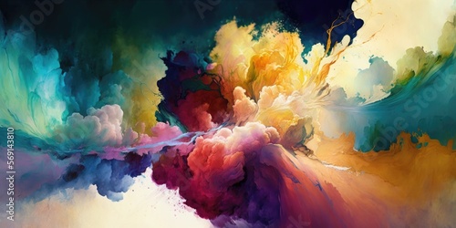 Transcending Reality Watercolor Abstract Backgrounds