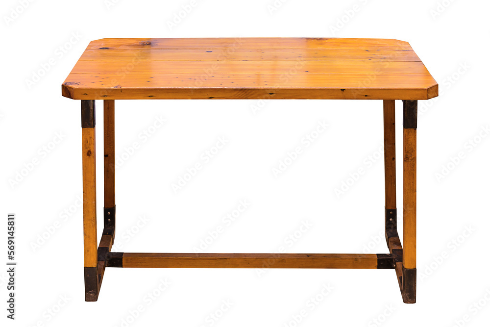 Wooden table. Wooden table.