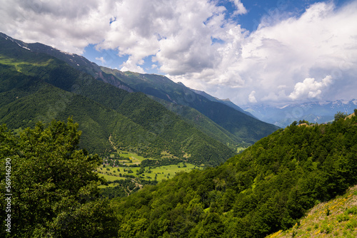 Mountains in Georgia Mestia Luftbild Drohne 