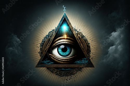 all seeing eye of providence. generative ai