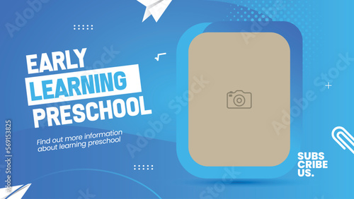 Youtube live stream video thumbnail for learning preschool online webinar medical  marketing agency | video thumbnail | Youtube thumbnail