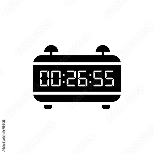 Digital clock icon vector design illustration.
