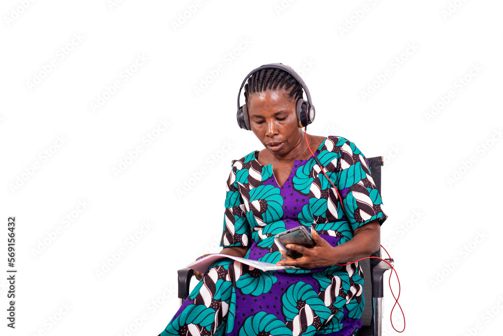 portrait of a beautiful businesswoman working with cellphone at home.