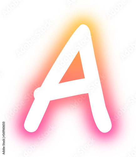Collection of Alphabet A-Z neon