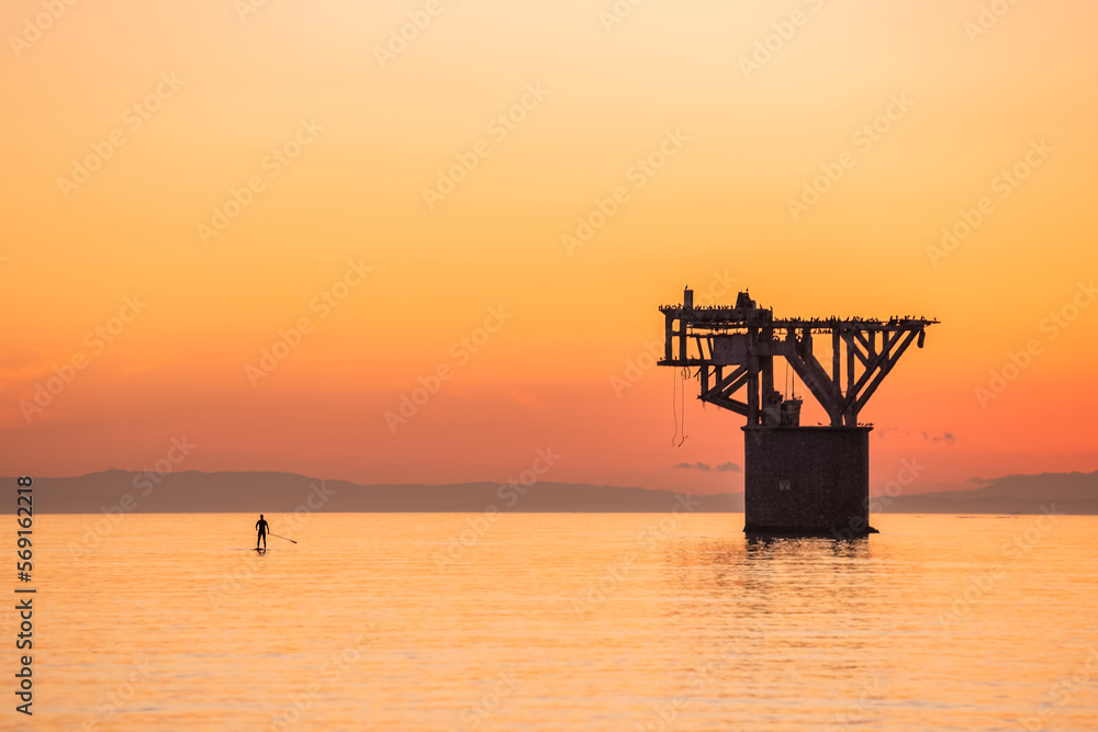 Obraz premium Atardeceres sobre playas de Marbella.