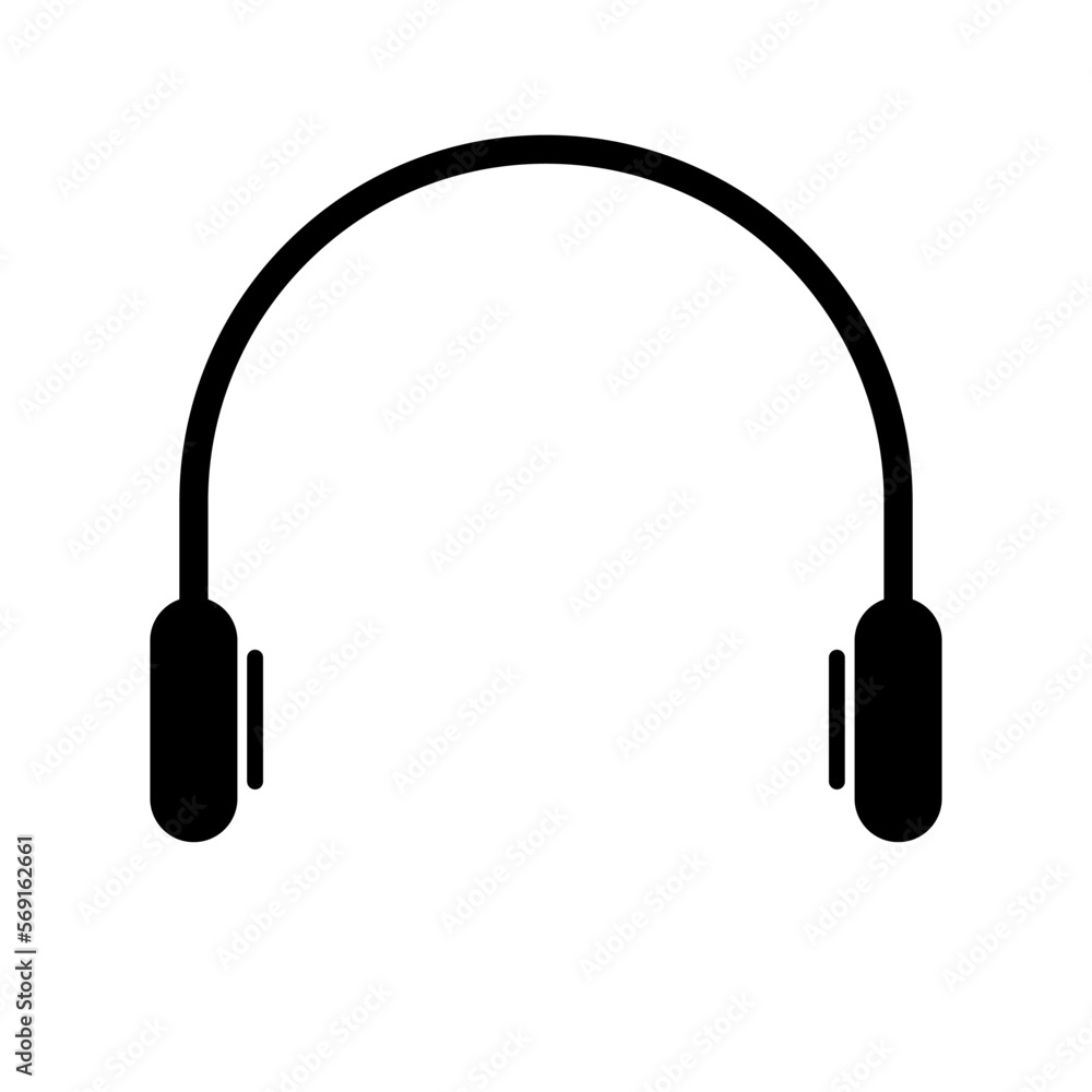 Simple headphone icon. Earphone. Vector. Simple headphone icon. Earphone. Vector.