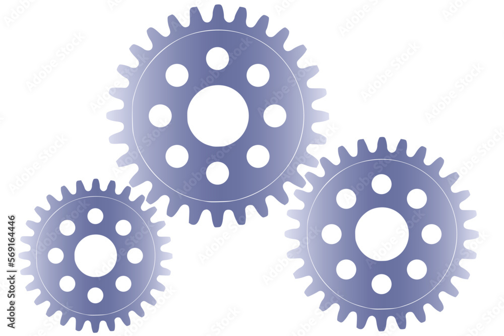 Abstract vector background with a set of gears in motion of different sizes. The concept of organization and joint work for success Abstract vector background with a set of gears in motion of different sizes. The concept of organization and joint work for success