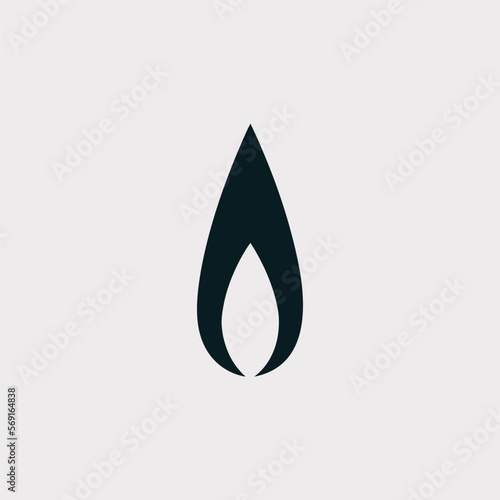 Fire Silhouette Symbol Vector Icon Illustration. Fire Silhouette Icon Concept White Isolated. Silhouette Style Suitable for Web Landing Page, Banner, Flyer, StickerFire Silhouette Symbol Vector Icon 