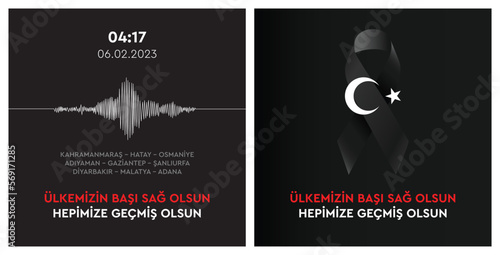 Türkiye Deprem. Translate: Turkey Earthquake. Thank you to our country
Get well soon to all of us. Kahramanmaras-Hatay-Osmaniye
Adıyaman-Gaziantep-Sanliurfa
Diyarbakir-Malatya-Adana.
 photo