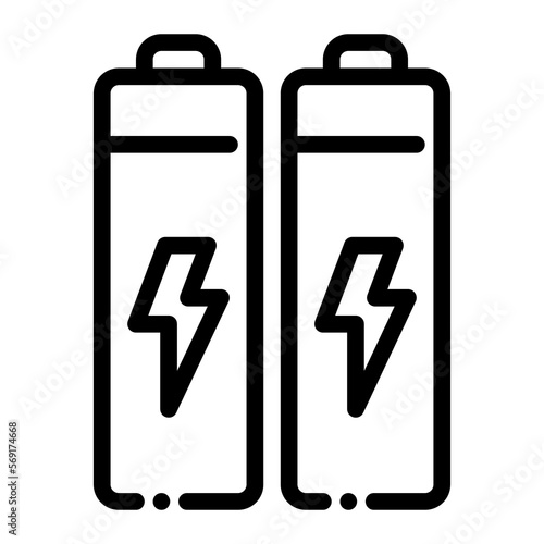 batteries battery eco energy electricity ecology icon