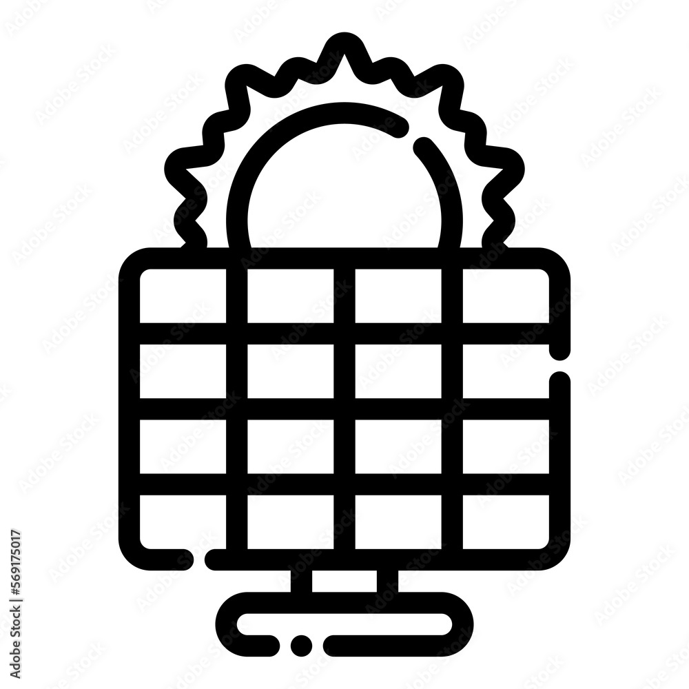 solar panel energy electricity sun eco ecology icon solar panel energy electricity sun eco ecology icon