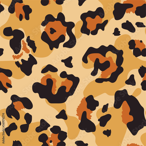 Fotografie Leopard pattern, seamless  illustrator background