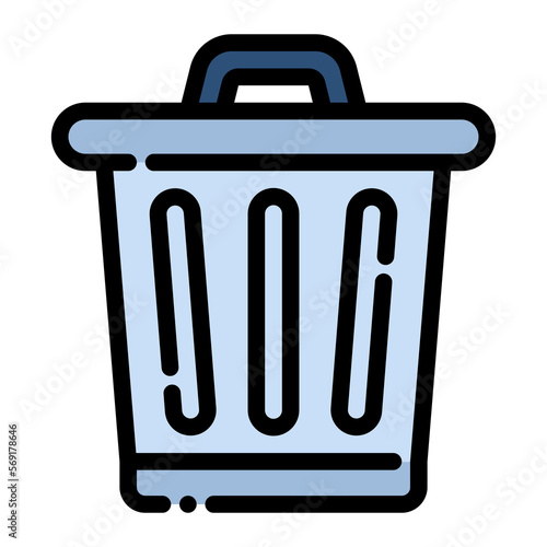 trash bin garbage recycle eco ecology icon