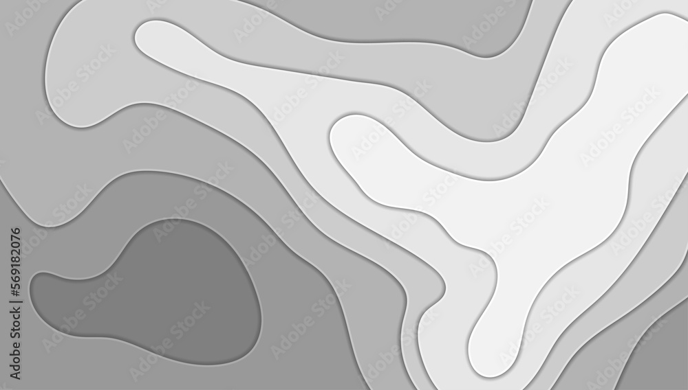 gray abstract wavy geometric background