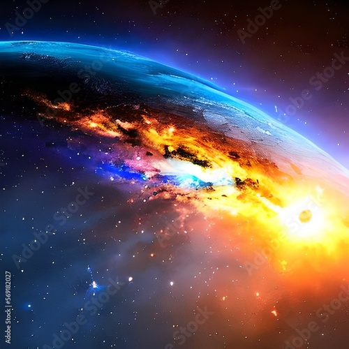 Galactic explosion