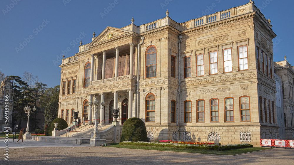facade of Selamlik quarter in Dolmabahce Palace (Istanbul, Turkey)