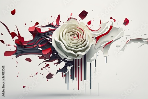 rose movement abstract background