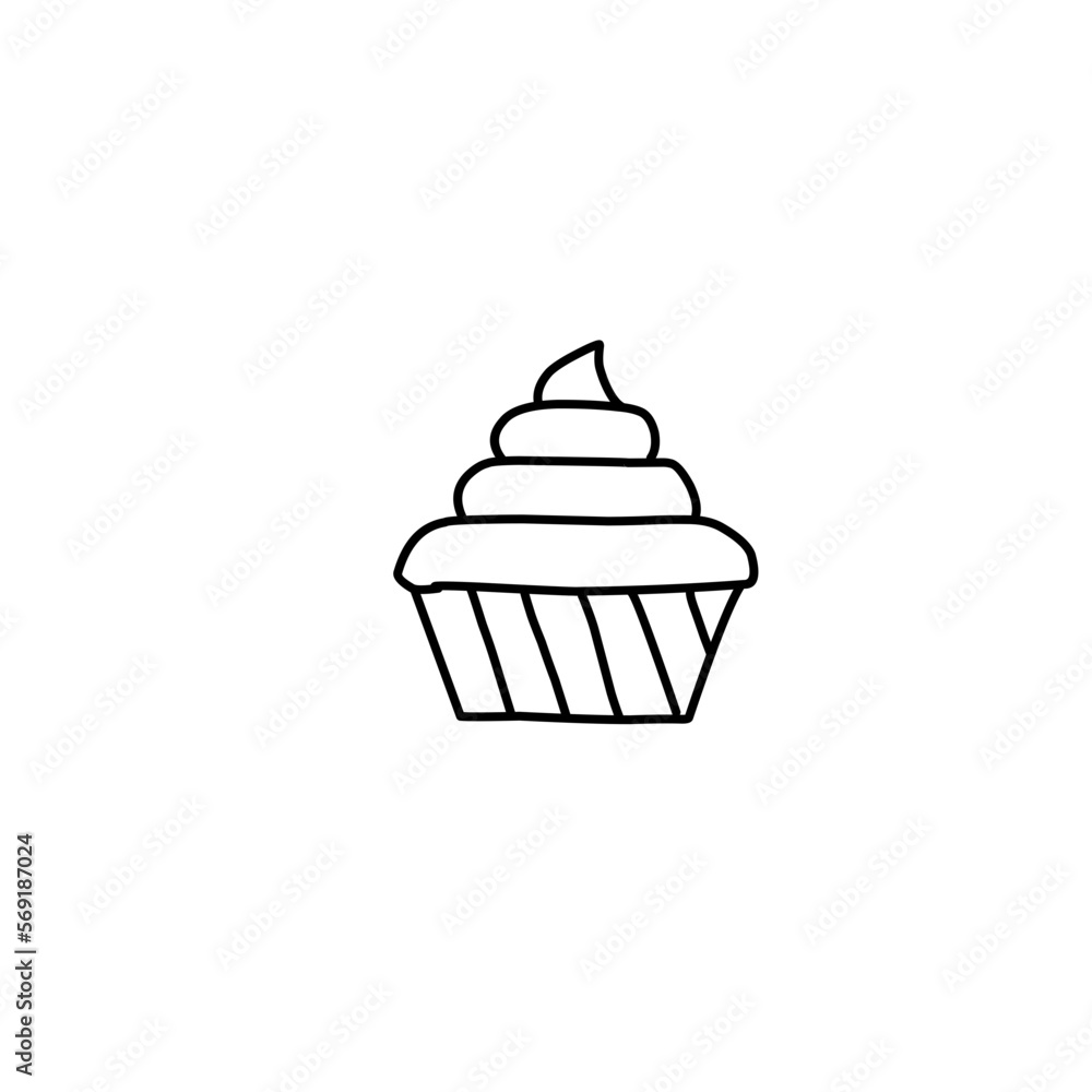 Cupcake or Muffin vector