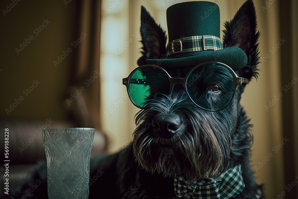Scottish terrier hat hotsell