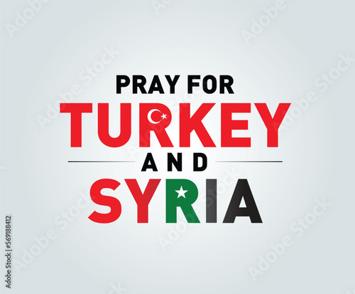 pray for Turkey and Syria poster design. earthquake hit two countries.