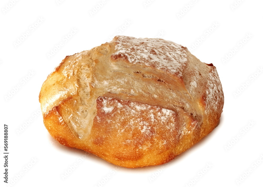 Fresh bread isolated on a white background. Freshly baked, crispy white bread. Breakfast and food. Hunger and poverty concept. Fresh bread isolated on a white background. Freshly baked, crispy white bread. Breakfast and food. Hunger and poverty concept.