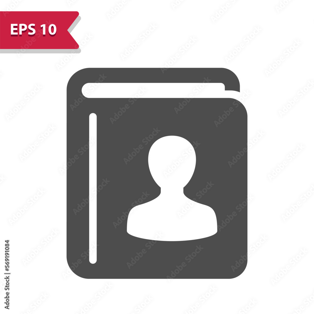 Address Book Icon. Contact list, phonebook, phone book Address Book Icon. Contact list, phonebook, phone book