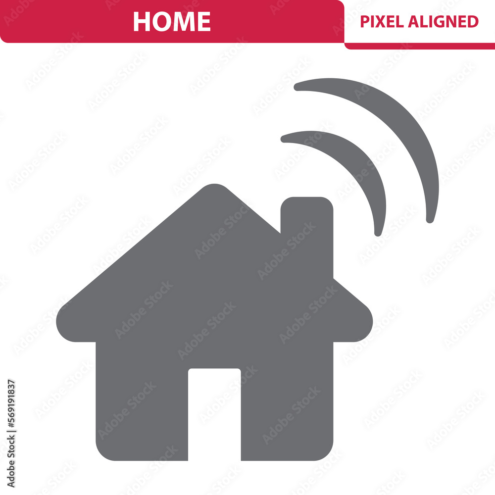 Home Icon. House, wifi, wi-fi, wireless Home Icon. House, wifi, wi-fi, wireless