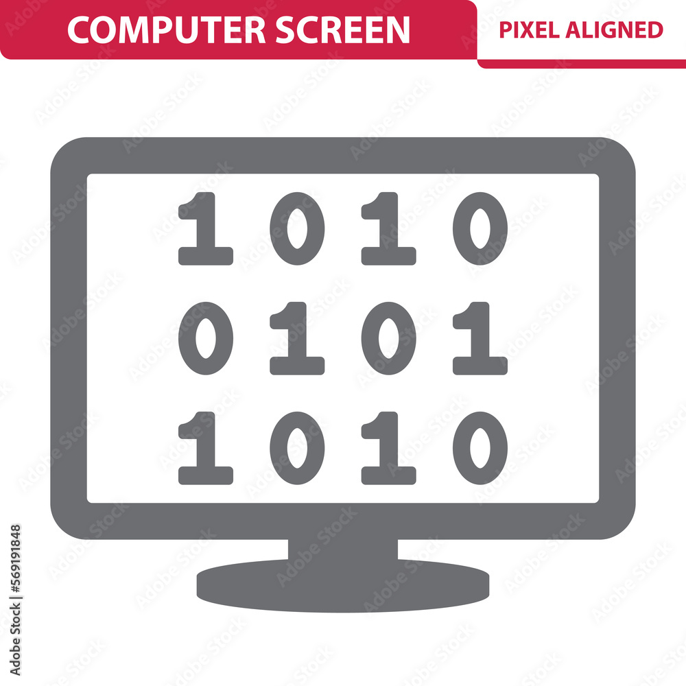 Computer Screen Icon. Coding, programming, hacking Computer Screen Icon. Coding, programming, hacking