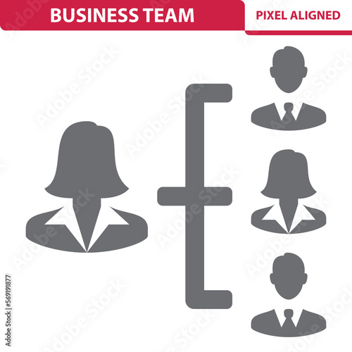 Business Team Icon. Businesswoman, businessman, politics, politician