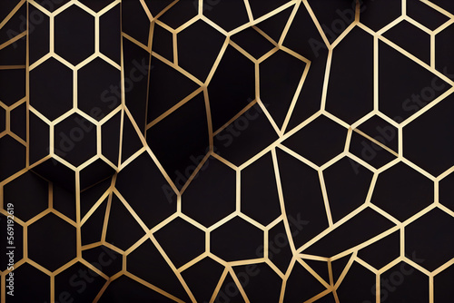 seamless pattern with hexagons © kyu