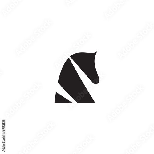 horse chess knight vector logo icon