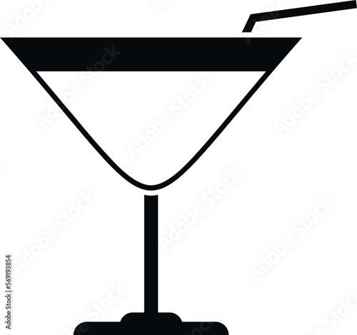 Water park cocktail icon simple vector. Aqua pool. Summer family
