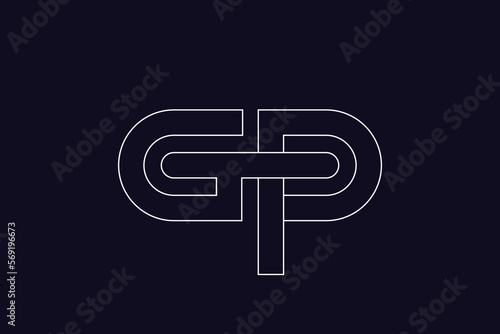 Gp Logo | Initial Letter Gp Or Pg Logo Design
