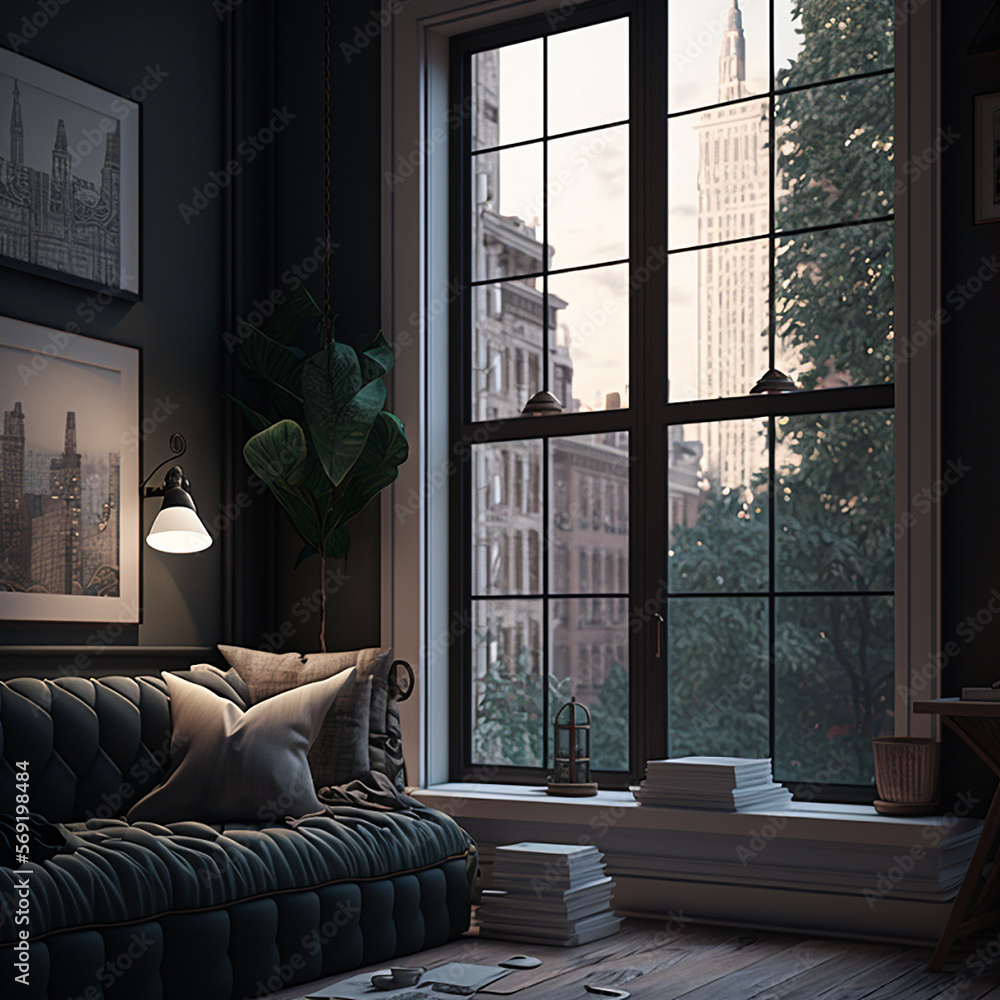 Obraz premium living room interior