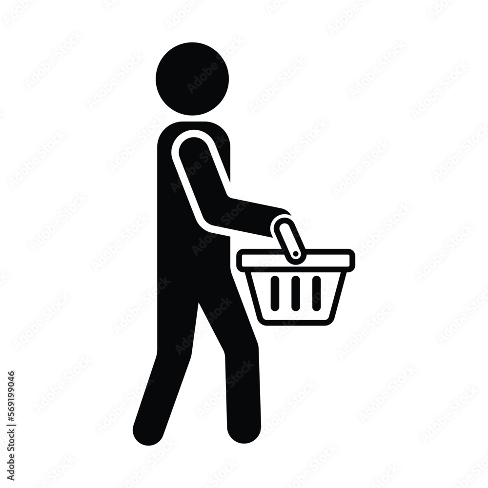 Shopping basket icon vector design template Shopping basket icon vector design template