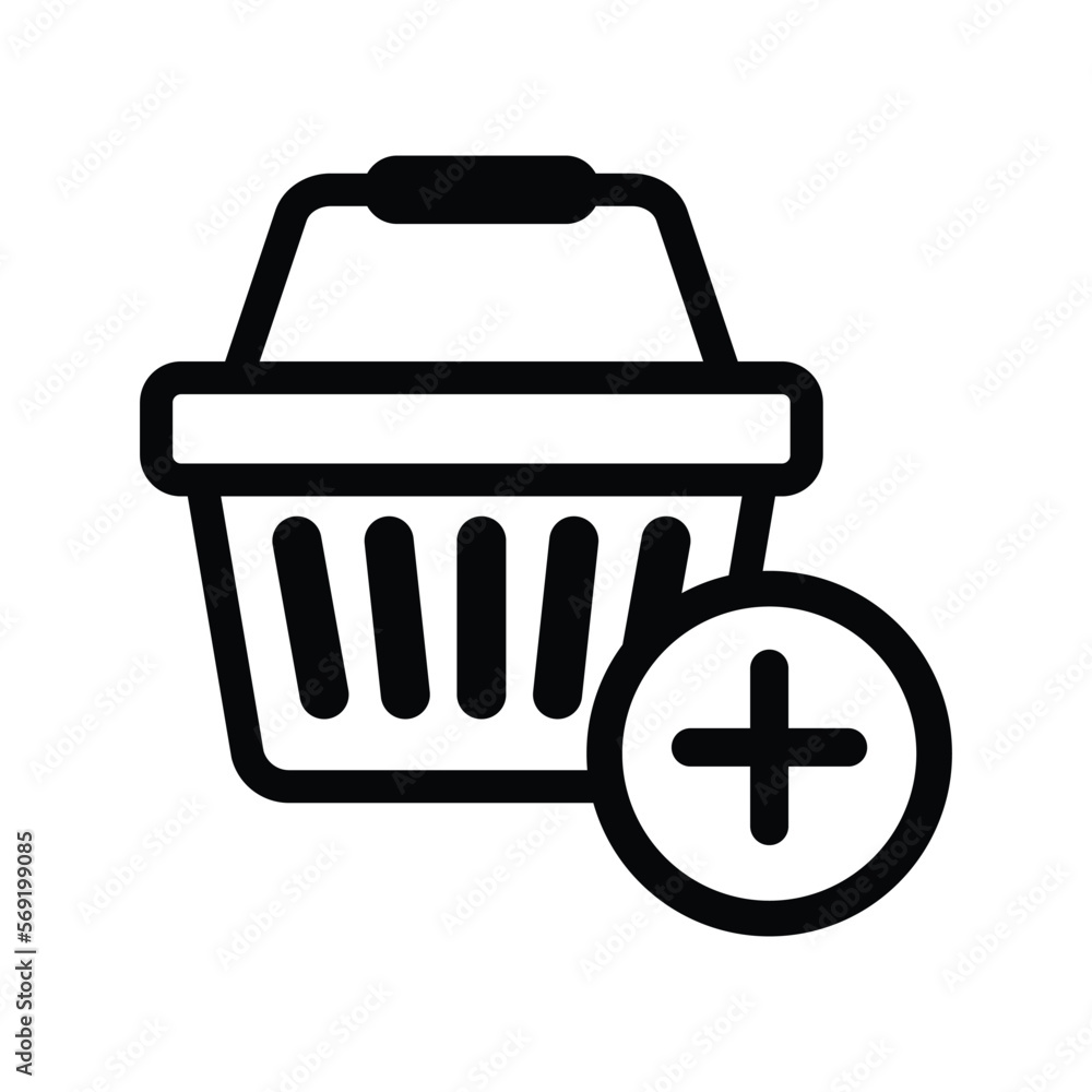 Shopping basket icon vector design template Shopping basket icon vector design template
