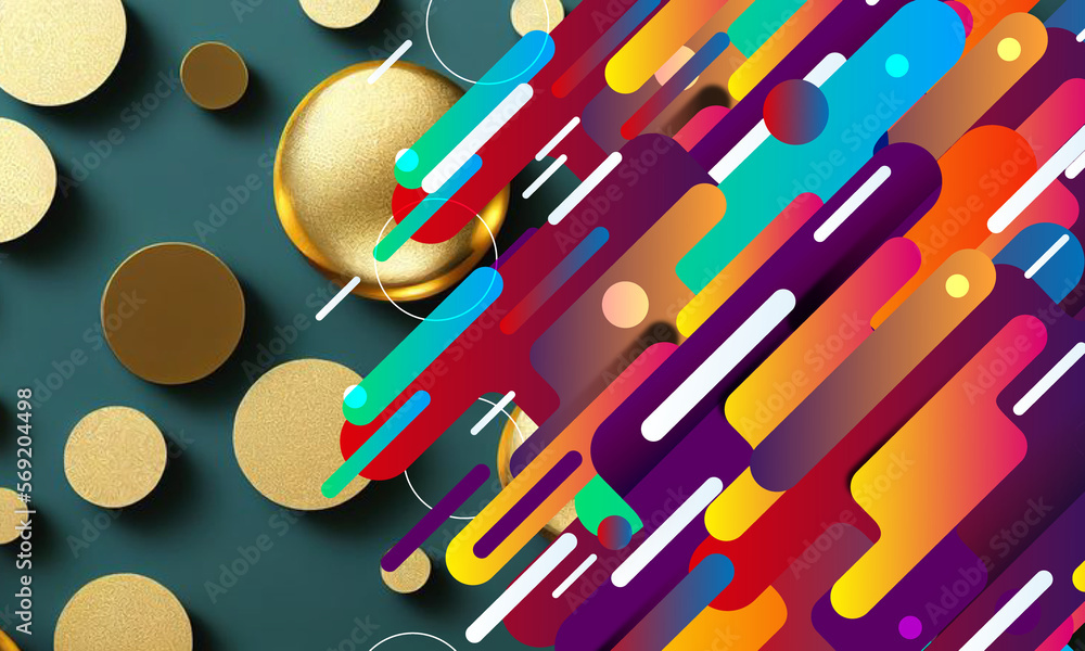 Gradient abstract colorful shapes background with generative AI Gradient abstract colorful shapes background with generative AI