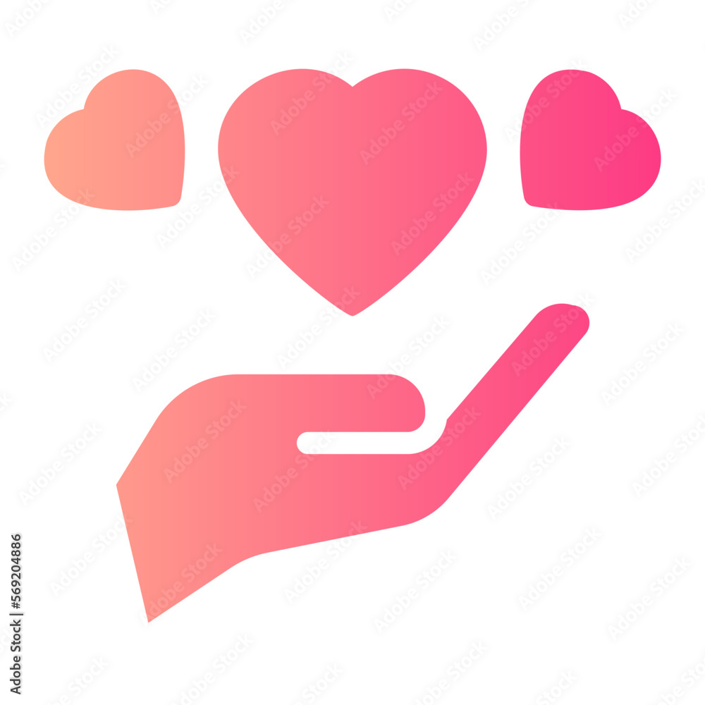 heart gradient icon heart gradient icon