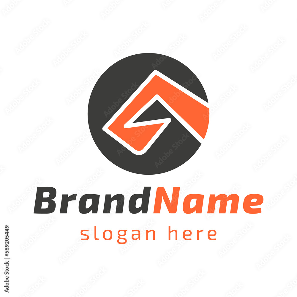Excavator logo vector for construction company. Construction logo template black and orange Excavator logo vector for construction company. Construction logo template black and orange