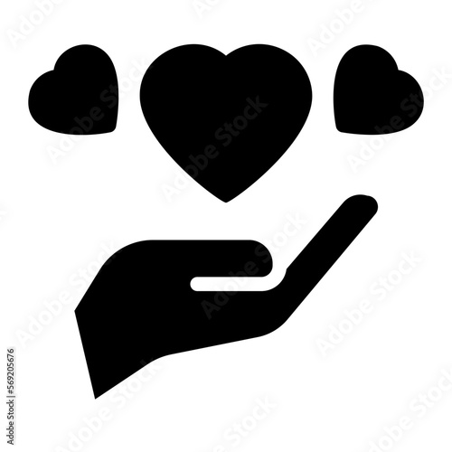 heart glyph icon