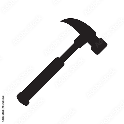 Hammer icon, hammer symbol, vector.