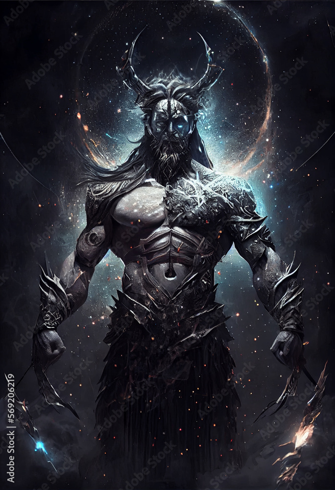 Naklejka premium alien in space