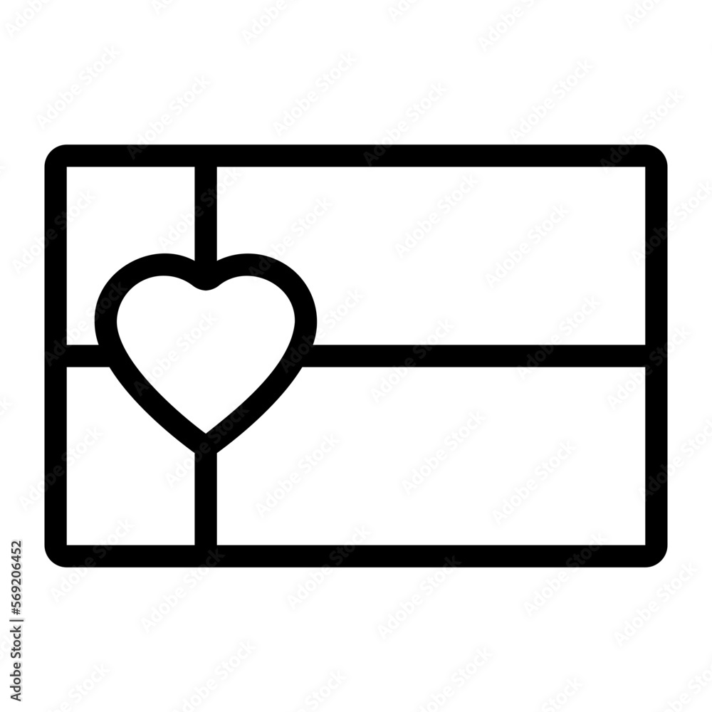gift card line icon gift card line icon