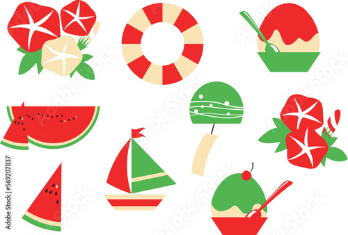 夏のイラスト素材